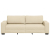 Sofa 3-osobowa, kremowa, 180 cm, tkaniną