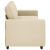 Sofa 3-osobowa, kremowa, 180 cm, tkaniną