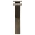 Nogi do stolika kawowego, 2 szt., naturalna stal, 50x(42-43) cm