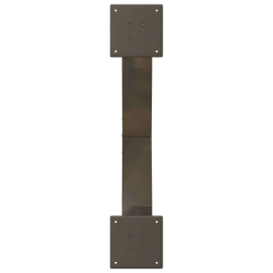 Nogi do stolika kawowego, 2 szt., naturalna stal, 70x(30-31) cm