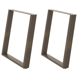 vidXL Nogi do stołu jadalnianego, 2 szt., 80x(72-73) cm, stal