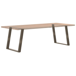 vidXL Nogi do stołu jadalnianego, 2 szt., 80x(72-73) cm, stal