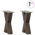 Nogi do stolika kawowego, 2 szt., naturalna stal, 38x(42-43) cm