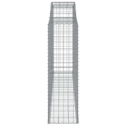 Kosze gabionowe, 25 szt, 300x50x160/180cm, galwanizowane żelazo