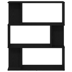 Regał biblioteczny Czarny Dąb 80x24x96 cm Drewno klejone