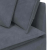 Sofa modułowa z poduszkami aksamitna ciemnoszara