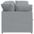 Sofa modułowa z poduszkami Tkanina jasnoszara