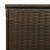 Skrzynka na poduszki ogrodowe Brązowa 100x55x55,5 cm Polirattan