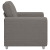 Sofa Fotel Jasnoszary 59 cm Tkanina sztruksowa