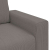Sofa Fotel Jasnoszary 59 cm Tkanina sztruksowa
