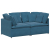Sofa modułowa z poduszkami Velvet Blue