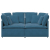 Sofa modułowa z poduszkami Velvet Blue