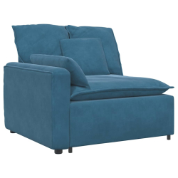 Sofa modułowa z poduszkami Velvet Blue