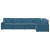 Sofa modułowa z poduszkami Velvet Blue