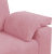 Sofa 3-osobowa, różowa, 178 cm, aksamit