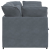 Sofa modułowa z poduszkami aksamitna ciemnoszara