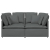 Sofa modułowa z poduszkami Tkanina Ciemnoszara