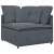 Sofa modułowa z poduszkami aksamitna ciemnoszara