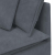 Sofa modułowa z poduszkami aksamitna ciemnoszara