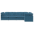 Sofa modułowa z poduszkami Velvet Blue