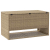 Skrzynka na poduszki ogrodowe beżowa 100x55x55,5 cm polirattan