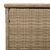 Skrzynka na poduszki ogrodowe beżowa 100x55x55,5 cm polirattan