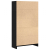 Regał biblioteczny Czarny Dąb 60x24x109 cm Drewno klejone