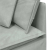 Sofa modułowa z poduszkami aksamitna jasnoszara