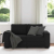 Sofa 2-osobowa Czarna 120 cm Tkanina