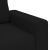 Sofa 2-osobowa Czarna 120 cm Tkanina