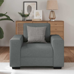 Sofa Fotel Ciemnoszary 60 cm Tkanina