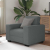Sofa Fotel Ciemnoszary 60 cm Tkanina