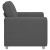 Sofa Fotel Ciemnoszary 59 cm Tkanina Corduroy