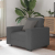 Sofa Fotel Ciemnoszary 59 cm Tkanina Corduroy