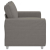 Sofa dwuosobowa jasnoszara 120 cm Tkanina sztruksowa