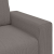 Sofa dwuosobowa jasnoszara 120 cm Tkanina sztruksowa
