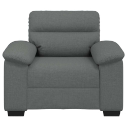 Sofa Fotel Ciemnoszary 60 cm Tkanina