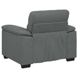 Sofa Fotel Ciemnoszary 60 cm Tkanina