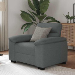 Sofa Fotel Ciemnoszary 60 cm Tkanina
