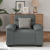Sofa Fotel Ciemnoszary 60 cm Tkanina