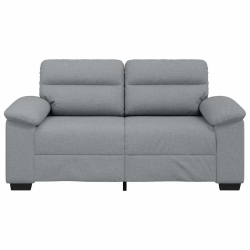 Sofa 2-osobowa Jasnoszara 120 cm Tkanina