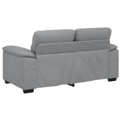Sofa 2-osobowa Jasnoszara 120 cm Tkanina