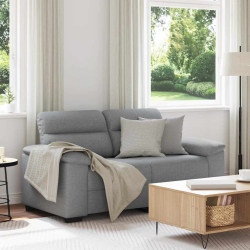 Sofa 2-osobowa Jasnoszara 120 cm Tkanina