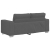 Sofa dwuosobowa Ciemnoszara 140 cm Tkanina sztruksowa