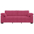 Sofa 3-osobowa, kolorze czerwonego wina, 178 cm, aksamit