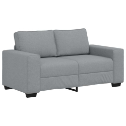 Sofa 2-osobowa Jasnoszara 120 cm Tkanina