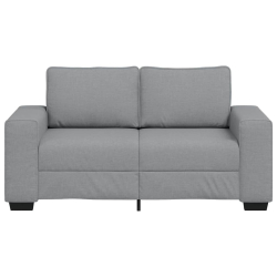 Sofa 2-osobowa Jasnoszara 120 cm Tkanina