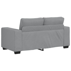Sofa 2-osobowa Jasnoszara 120 cm Tkanina