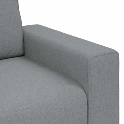Sofa 2-osobowa Jasnoszara 120 cm Tkanina