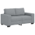 Sofa 2-osobowa Jasnoszara 120 cm Tkanina